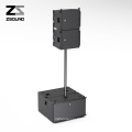 ZSOUND professional audio dj 10inch 2way church conference portable coaxial mini line array sound system